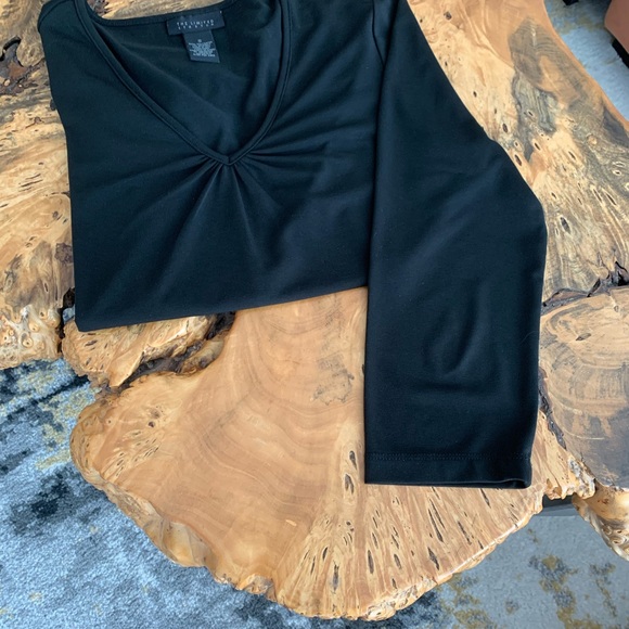 3/4 sleeve black top - Picture 2 of 3